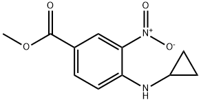 메틸4-(사이클로프로필라미노)-3-니트로벤조에이트 구조식 이미지