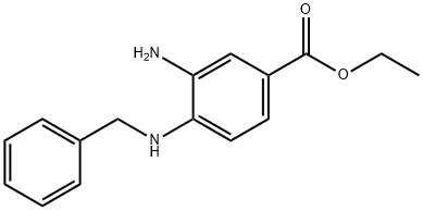 Этил-3-амино-4-(бензиламино)бензоат структурированное изображение