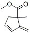 3-Cyclopentene-1-carboxylicacid,1-methyl-2-methylene-,methylester(9CI) 구조식 이미지