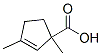 2-Cyclopentene-1-carboxylic acid, 1,3-dimethyl- (9CI) Structure