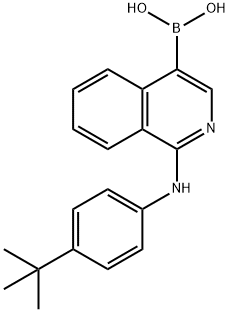1-(4-tert-부틸페닐아미노)이소퀴놀린-2(1H)-일보론산 구조식 이미지