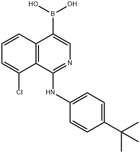 1-(4-tert-butylphenylaMino)-8-chloroisoquinolin-2(1H)-ylboronic acid 구조식 이미지