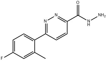 6-(4-Fluoro-2-methylphenyl)pyridazine-3-carboxylic acid hydrazide Structure