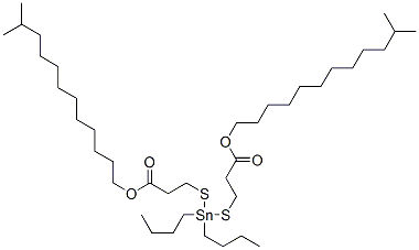 diisotridecyl 3,3'-[(dibutylstannylene)bis(thio)]dipropionate Structure