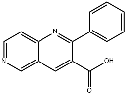 2-PHENYL-1,6-NAPHTHYRIDINE-3-CARBOXYLICACID
 Structure