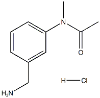 N-[3-(아미노메틸)페닐]-N-메틸아세트아미드히드로클로라이드 구조식 이미지