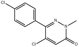 5-CHLORO-6-(4-CHLOROPHENYL)-2-METHYLPYRIDAZIN-3(2H)-ONE
 Structure