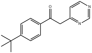 1-(4-TERT-부틸페닐)-2-피리미딘-4-일레타논 구조식 이미지