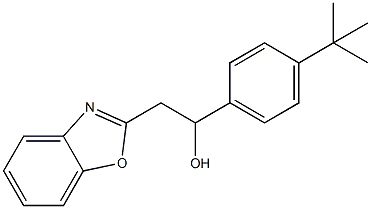 2-BENZOXAZOL-2-YL-1-(4-TERTBUTYLPHENYL)에탄올 구조식 이미지