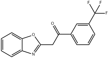 2-(1,3-BENZOXAZOL-2-YL)-1-[3-(TRIFLUOROMETHYL)PHENYL]ETHANONE
 구조식 이미지