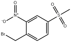 1-(브로모메틸)-4-(메틸술포닐)-2-니트로벤젠 구조식 이미지