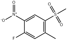 1-FLUORO-5-METHYL-4-(METHYLSULFONYL)-2-NITROBENZENE
 Structure