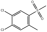 1,2-DICHLORO-4-METHYL-5-(METHYLSULFONYL)BENZENE
 Structure