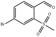 4-BROMO-2-(METHYLSULFONYL)BENZALDEHYDE
 Structure
