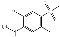 2-Chloro-5-methyl-4-(methylsulphonyl)phenylhydrazine Structure