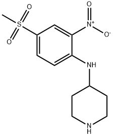 N-[4-(METHYLSULFONYL)-2-NITROPHENYL]PIPERIDIN-4-AMINE
 Structure