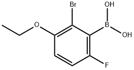 2-BROMO-3-ETHOXY-6-FLUOROPHENYLBORONIC& Structure