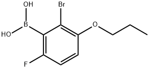 3-BROMO-6-FLUORO-3-PROPOXYPHENYLBORONIC& 구조식 이미지