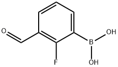 2-FLUORO-3-FORMYLPHENYLBORONIC ACID Structure