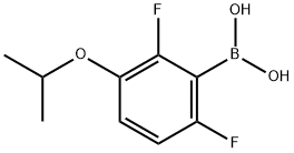 2,6-DIFLUORO-3-ISOPROPOXYPHENYLBORONIC & 구조식 이미지