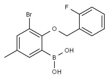 3-BROMO-2-(2'-FLUOROBENZYLOXY)-5-METHYL& 구조식 이미지