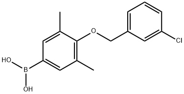 4-(3'-CHLOROBENZYLOXY)-3,5-DIMETHYLPHEN& 구조식 이미지