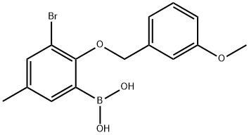 3-BROMO-5-METHYL-2-(3'-METHOXYBENZYLOXY& 구조식 이미지