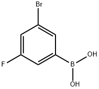 3-Bromo-5-fluorophenylboronic acid Structure