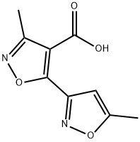 3-METHYL-5-(5-METHYLISOXAZOL-3-YL)ISOXAZOLE-4-CARBOXYLIC ACID Structure