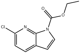6-CHLORO-1-ETHOXYCARBONYL-7-AZAINDOLE Structure