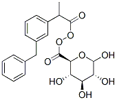 1-[3-(Hydroxyphenylmethyl)-a-methylbenzeneacetate]--D-glucopyranuronic Acid Structure
