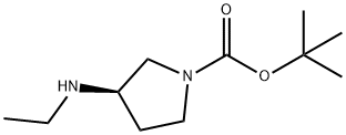 (S)-tert-부틸3-(에틸아미노)피롤리딘-1-카르복실레이트 구조식 이미지