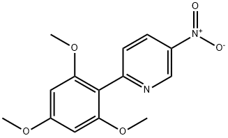 5-NITRO-2-(2,4,6-TRIMETHOXY-PHENYL)-PYRIDINE Structure