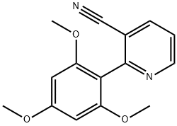 2-{2,4,6-트리메톡시페닐}니코티노니트릴 구조식 이미지