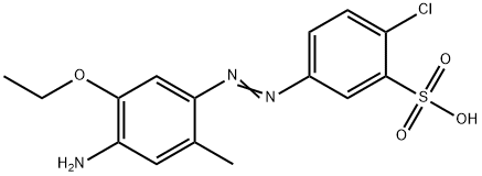 5-[(4-amino-5-ethoxy-o-tolyl)azo]-2-chlorobenzenesulphonic acid Structure