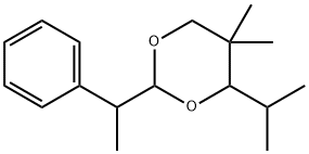 4-isopropyl-5,5-dimethyl-2-(1-phenylethyl)-1,3-dioxane Structure