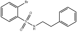 N-페닐에틸2-브로모벤젠술폰아미드 구조식 이미지