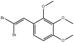 BENZENE, 1-(2,2-DIBROMOETHENYL)-2,3,4-TRIMETHOXY- Structure