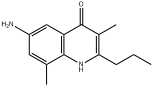 4(1H)-QUINOLINONE, 6-AMINO-3,8-DIMETHYL-2-PROPYL- Structure