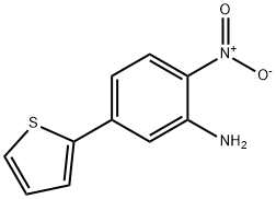 2-Amino-4-(thien-2-yl)nitrobenzene, 2-(3-Amino-4-nitrophenyl)thiophene Structure