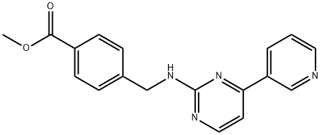 메틸4-((4-(피리딘-3-일)피리미딘-2-일라미노)메틸)벤조에이트 구조식 이미지