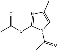 1H-이미다졸-2-올,1-아세틸-4-메틸-,아세테이트(에스테르)(9CI) 구조식 이미지