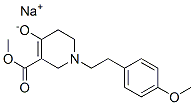 sodium methyl 1,2,5,6-tetrahydro-1-[2-(4-methoxyphenyl)ethyl]-4-oxidonicotinate  구조식 이미지