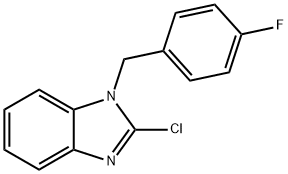 1-(4-Fluorobenzyl)-2-chlorobenzimidazole Structure