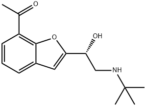 2-(2-(tert-Butylamino)-1-hydroxyethyl)-7-benzofuranyl methyl ketone Structure