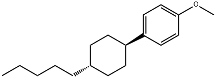 1-Methoxy-4-(trans-4-pentylcyclohexyl)benzene 구조식 이미지