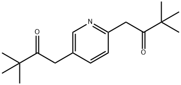 2,5-bis(3,3-dimethyl-2-oxobutyl)pyridine Structure