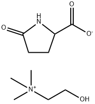 (2-hydroxyethyl)trimethylammonium 5-oxo-DL-prolinate  Structure