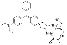 [4-[4-(diethylamino)benzhydrylidene]cyclohexa-2,5-dien-1-ylidene]diethylammonium lactate Structure