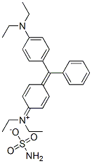 디에틸[4-[[4-(디에틸아미노)페닐]페닐메틸렌]-2,5-시클로헥사디엔-1-일리덴]황산암모늄 구조식 이미지